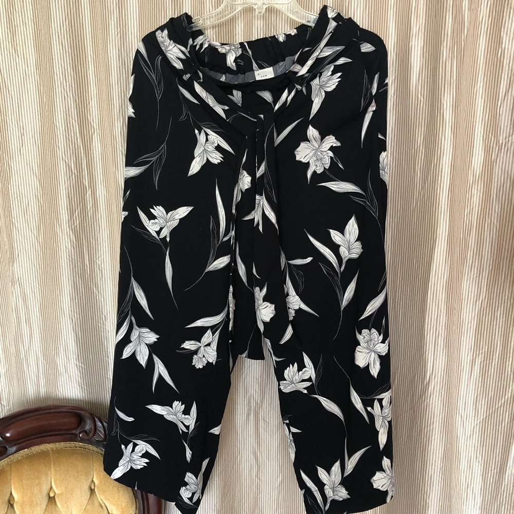 Tie waist pants
